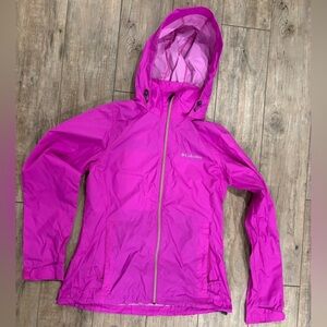 Hot Pink Columbia Windbreaker Jacket Size Small!